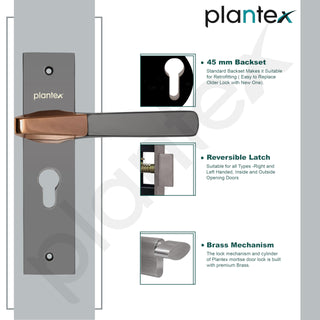 Plantex 6-Lever Door Lock - safe office access