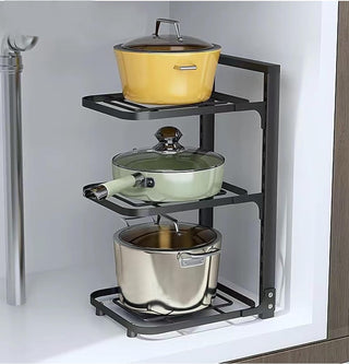 Plantex black pot organizer - Versatile storage solution