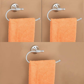 Plantex stainless steel towel rings - elegant finishing touch