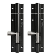 Plantex Stainless Steel 4 inch Tower Bolt/Tower Bolt for Home,Offices Doors and Windows/Tower Bolt for Main Door/Door Latch/Kundi/Chitakini/Door Latch for Windows (Black Finish, Pack of 2)