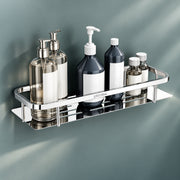 Plantex 304 Grade Stainless Steel Bathroom Shelf for Wall/Storage Shelves for Kitchen/Wall Mounted Bathroom Organizer -(15X5 Inches Chrome Finish)