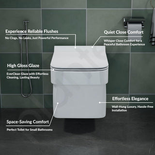 Plantex white commode - perfect for contemporary bathrooms