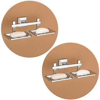 Plantex pack of 2 soap holders - essential bathroom fittings