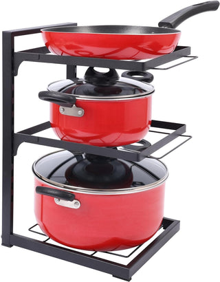 Plantex 3-layer cookware holder - Organizes pots and pans