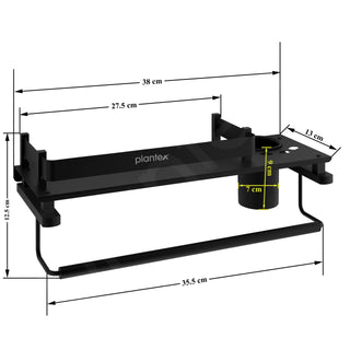 Plantex stainless steel bathroom shelf - Modern home decor