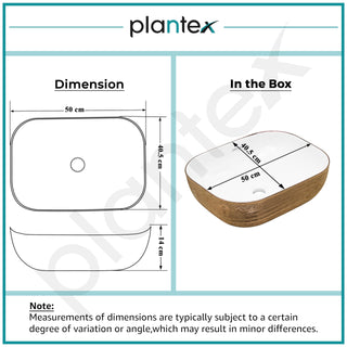 Plantex glossy finish wash basin - modern design