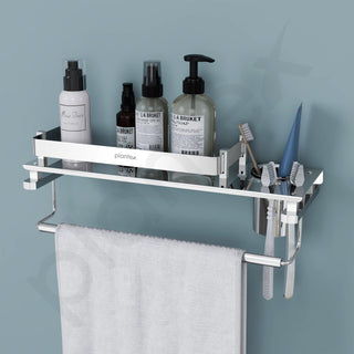 Plantex chrome bathroom accessory - stylish tumbler holder included