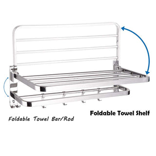 Plantex stainless steel towel rack - bathroom organization