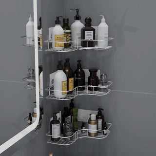 Plantex bathroom corner shelf - stylish bathroom organization