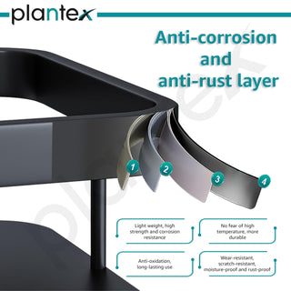 Plantex steel rack - compact shelving solution