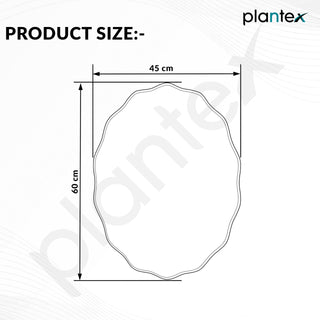 Plantex beveled glass mirror - entryway decoration