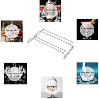 Plantex stainless steel glass holder - bar display