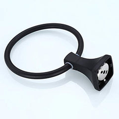 Plantex Space Aluminum Napkin Ring/Towel Ring /Napkin Holder/Towel Hanger/Bathroom Accessories (Black)