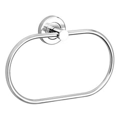 Plantex Stainless Steel Towel Ring for Bathroom/Wash Basin/Napkin-Towel Hanger/Bathroom Accessories (Chrome-Oval) - Pack of 2