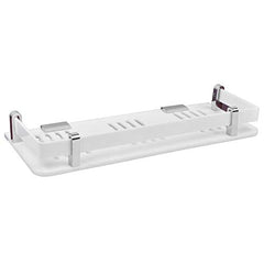 Plantex Bathroom Organizer/Shelf for Bathroom/Kitchen/Wall -Bathroom Accessories(15x5 Inches-White)