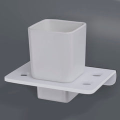 Plantex 5mm Acrylic and ABS Plastic Tooth Brush Holder/Stand/Tumbler Holder for Bathroom/Bathroom Accessories (White)