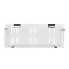 Plantex Deluxe Acrylic Bathroom Shelf (12x5 Inches, White)