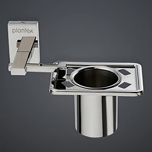 Plantex Senso 304 Grade Stainless Steel Tooth Brush Holder/Tumbler Holder/Bathroom Accessories (Chrome) - Pack of 1