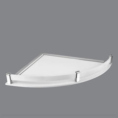 Plantex Opulux 5 mm Acrylic Multipurpose Kitchen Rack / Bathroom Corner / Shelf / Rack / Bathroom Accessories (10x10 inch)