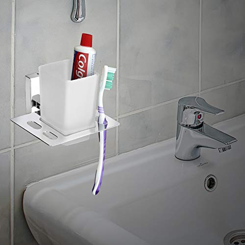 Plantex Iris 304 Grade Stainless Steel Tooth Brush Holder/Tumbler Holder/Bathroom Accessories
