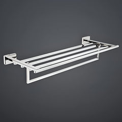 Plantex Benz Chrome 24 inches Long Towel Hanger for Bathroom - 304 Stainless Steel