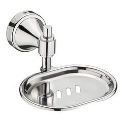 Plantex Stainless Steel 304 Grade Niko Soap Holder for Bathroom/Soap Dish/Bathroom Accessories(Chrome) - Pack of 3