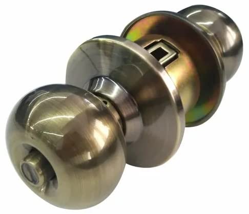 Plantex Door Locks for Bathroom/Cylindrical Lock Set/Door Lock Without Key for Bedroom/Laundry Room – Brass Antique