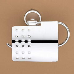 Plantex Niko Stainless Steel 304 Grade Toilet Paper Roll Holder/Toilet Paper Holder in Bathroom/Kitchen/Bathroom Accessories (Chrome)