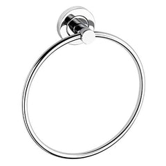 Plantex Stainless Steel Towel Ring for Bathroom/Wash Basin/Napkin-Towel Hanger/Bathroom Accessories (Chrome-Round) - Pack of 4