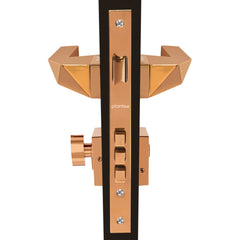 Plantex Heavy Duty Door Lock - Main Door Lock Set with 3 Keys/Mortise Door Lock for Home/Office/Hotel (7095 - PVD Choco)