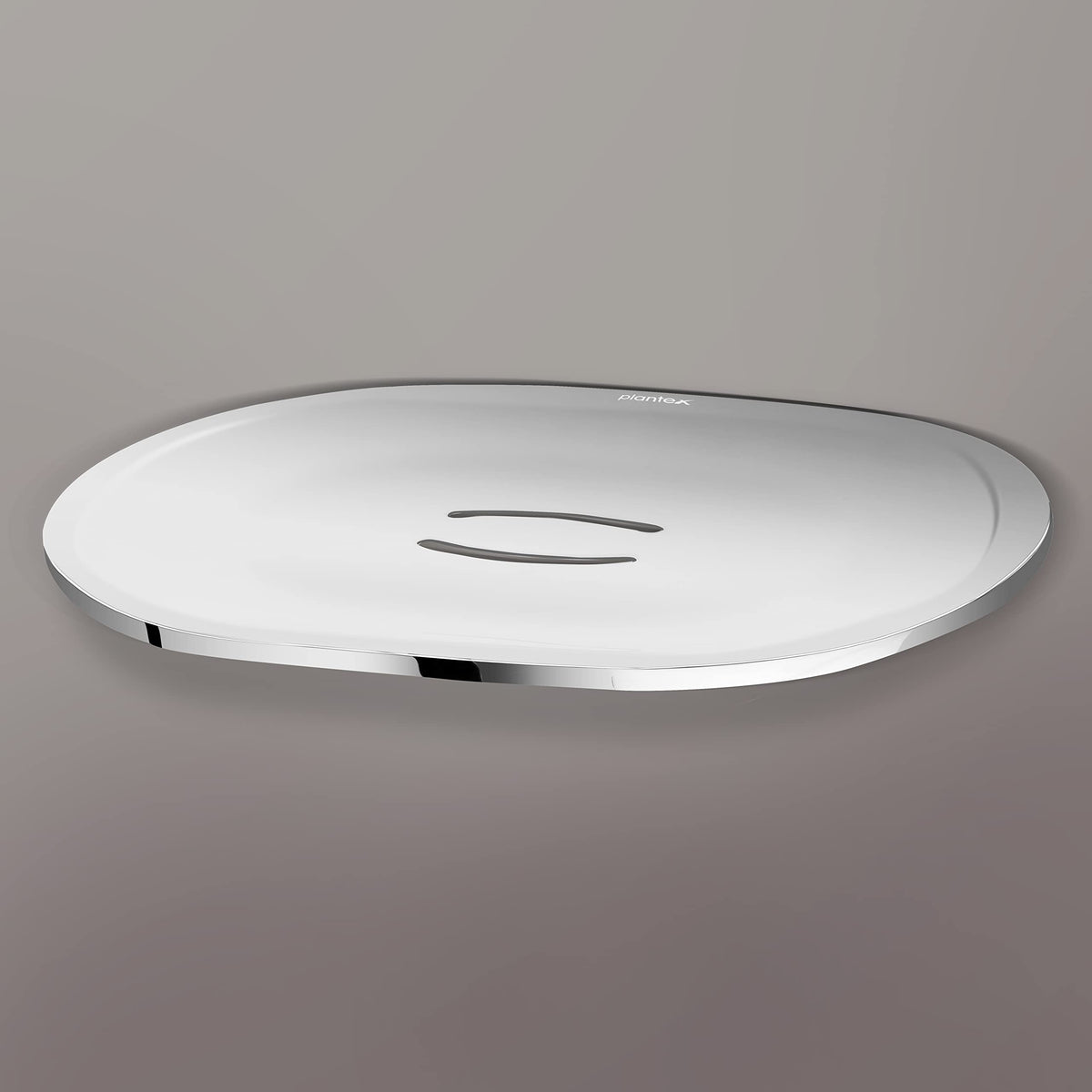 Plantex Fully Brass Smero Soap Dish/Stand/Holder for Bathroom & Kitchen/Bathroom Accessories - Chrome (AQ-8133)