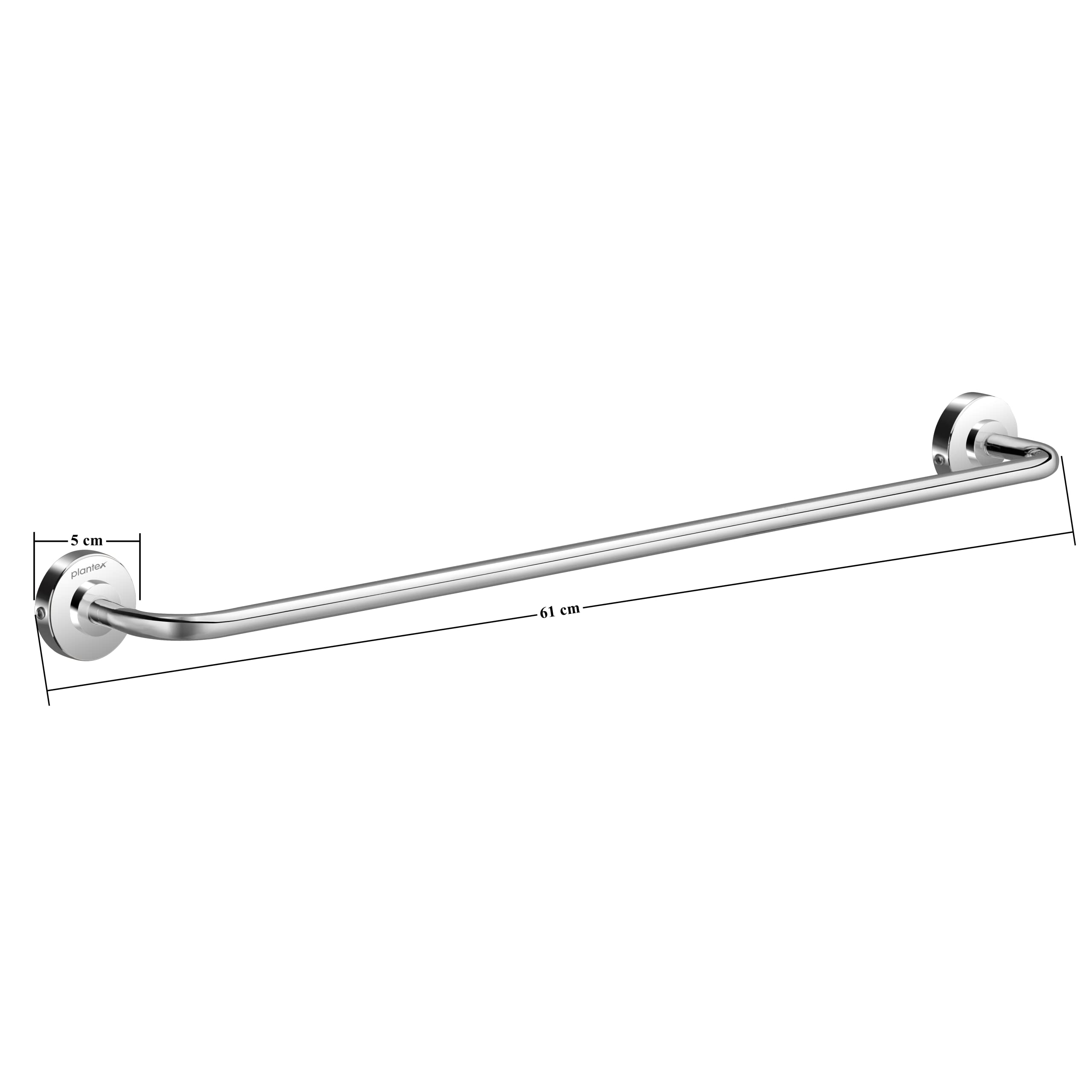 Plantex Daizy Bathroom Towel Hanger/Holder Stand - 304 Stainless Steel (24 inches)