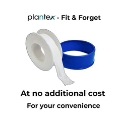 Plantex ICO-901 Pure Brass, Single Lever Bib Cock for Kitchen Sink/Bathroom Basin Faucet/Quarter Turn Tap with Brass Wall Flange & Teflon Tape (Mirror-Chrome Finish)