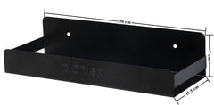 Plantex GI Metal Bathroom Shelf/Kitchen Shelf/Rack/Bathroom Accessories – Powder Coated (Black, 12 x 5 inches)