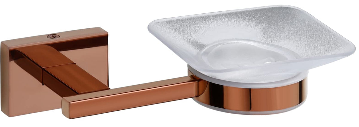 Plantex Benz 304 Grade Stainless Steel Soap Dish for Bathroom & Kitchen/Soap Stand/Bathroom Accessories - (Rose Gold)