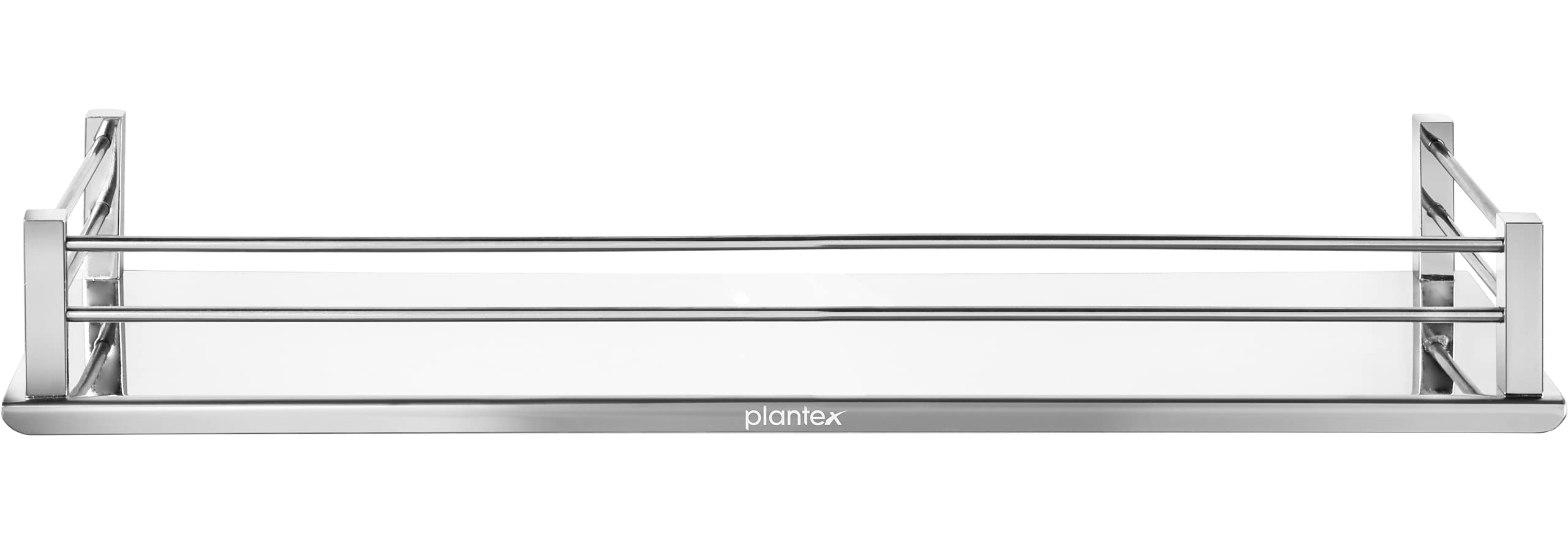 Plantex Stainless Steel Bathroom Shelf/Kitchen Shelf/Shelf and Rack/Bathroom Accessories (Chrome) - 12 X 5 Inches
