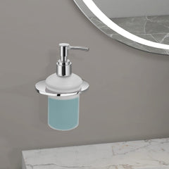 Plantex Fully Brass Smero Liquid Soap Dispenser/Hand Wash Dispenser/Shampoo Dispenser/Bathroom Accessories - Chrome (AQ-8136)