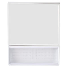 Planet Forever Multipurpose Bathroom Classic Cabinet with Mirror - White