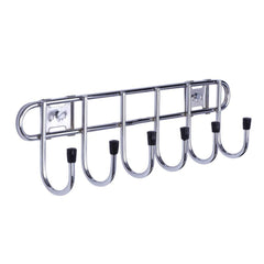Planet Platinum High Grade Stainless Steel Folding Towel Rack with Free Hook Rail/Bathroom Accessories (Silver)