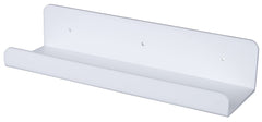 Plantex Acrylic Shelf- Floating Wall Ledge Display Shelf for Bathroom/ Kitchen/Bedroom/Livingroom- Wall Mounted (White)