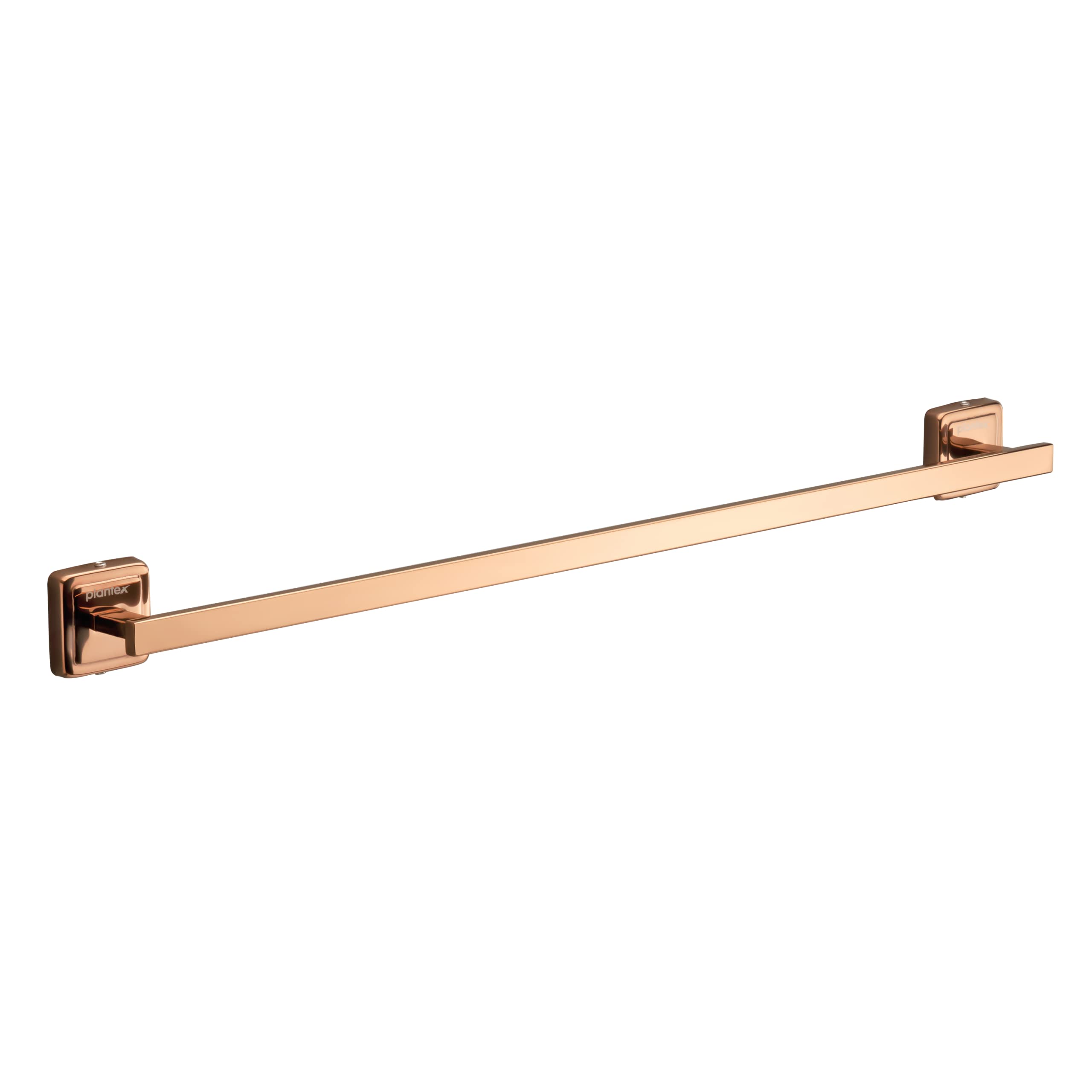 Plantex Stainless Steel 304 Grade Decan Towel Hanger for Bathroom/Towel Rod/Bar/Bathroom Accessories Pack of 3 (652 - PVD Rose Gold)