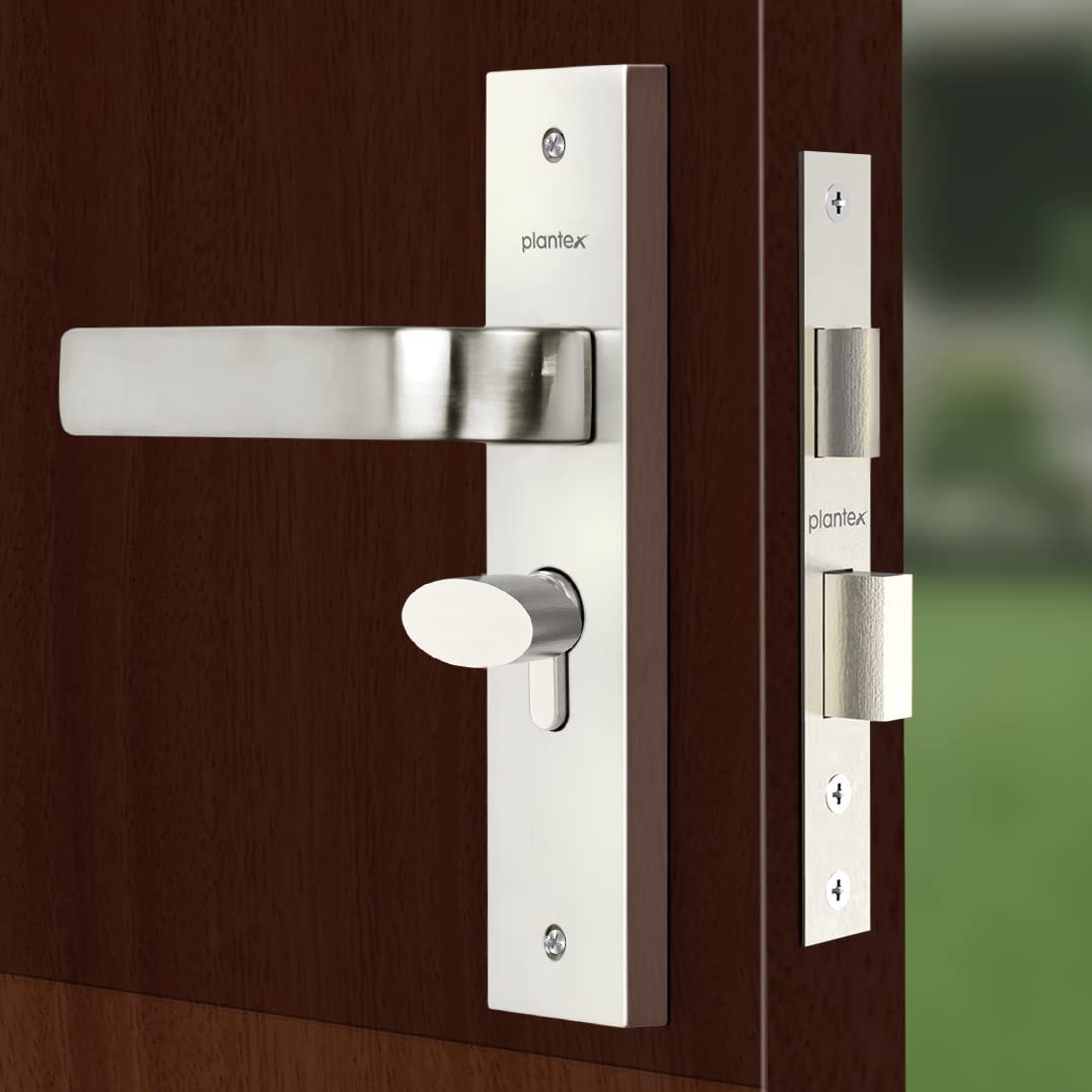 Plantex Heavy Duty Door Lock - Main Door Lock Set with 3 Keys/Mortise Door Lock for Home/Office/Hotel (8107 - Matt)