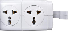 Plantex Power Socket with 8 Socket and 3 USB Ports Universal Spike Guard - White