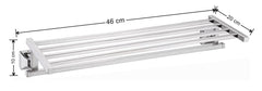 Plantex 304 Grade Stainless Steel Towel Rack for Bathroom/Towel Stand/Hanger/Bathroom Accessories - Squaro (18 Inch-Chrome)