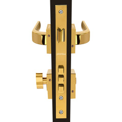 Plantex Heavy Duty Door Lock - Main Door Lock Set with 3 Keys/Mortise Door Lock for Home/Office/Hotel (7107 - Gold)