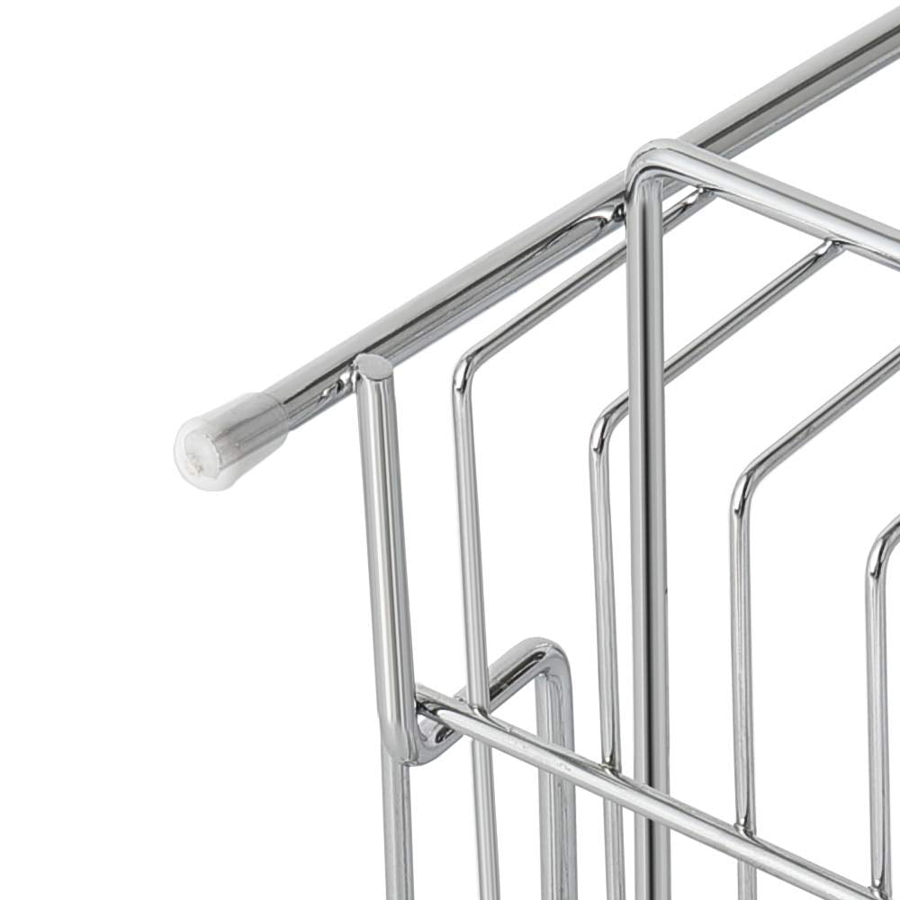 Plantex Stainless Steel 2-Tier Kitchen Rack/Spice Shelf/Kitchen/Pantry Storage Organizer(Silver-Chrome)