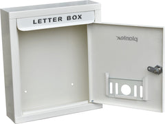 Plantex Wall Mount A4 Size Letter Box - Mail Box/Letter Box for Home gate with Key Lock (Ivory)