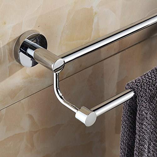 Plantex Stainless Steel Folding Towel Rack with Rod Bathroom Accessories (Silver)