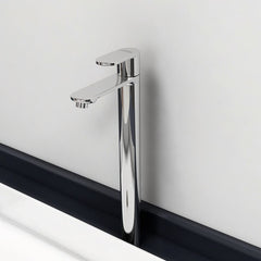 Plantex Pure Brass ORN-204 Single Lever High Neck Pillar Cocktail Tap for Wash Basin/Kitchen Sink Faucet with Teflon Tape (Mirror-Chrome Finish)