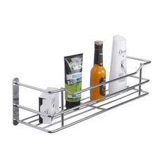 Plantex Stainless Steel Perfume Rack/Shampoo Rack/Shelf/Wall Mount Bathroom Shelf/Rack (12 inch)